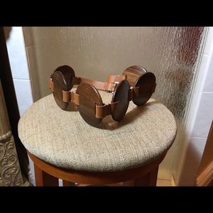 Michael Kors Wooden Disc Belt